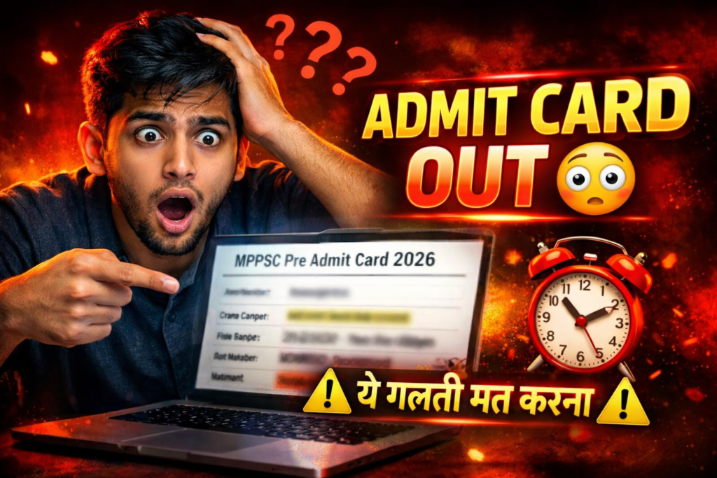 MPPSC Pre Admit Card 2026