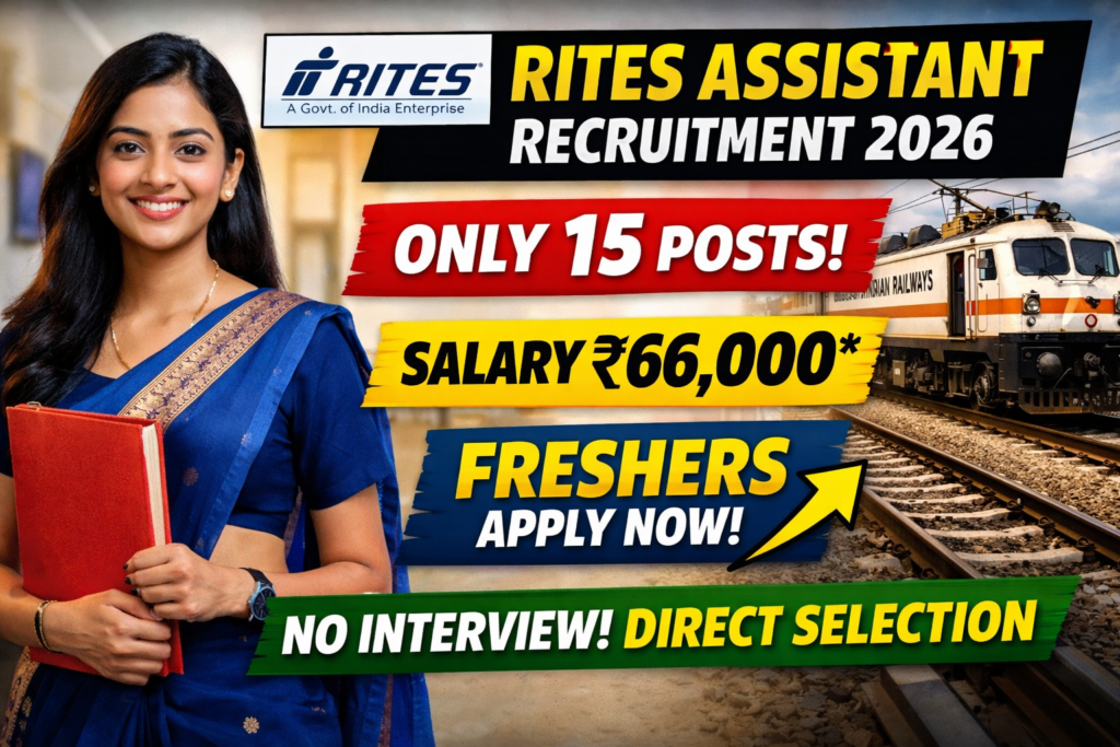 RITES Assistant Recruitment 2026