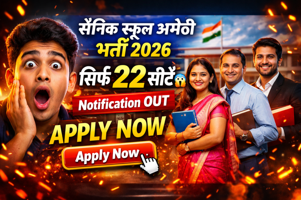 Sainik School Amethi Recruitment 2026