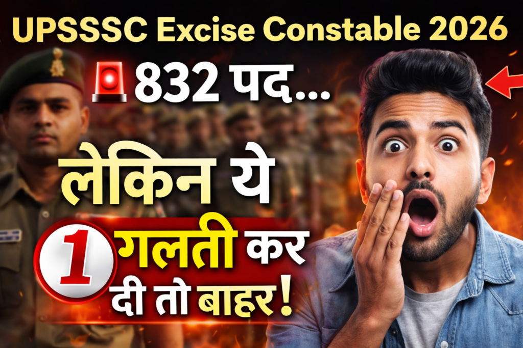 UPSSSC Excise Constable 2026