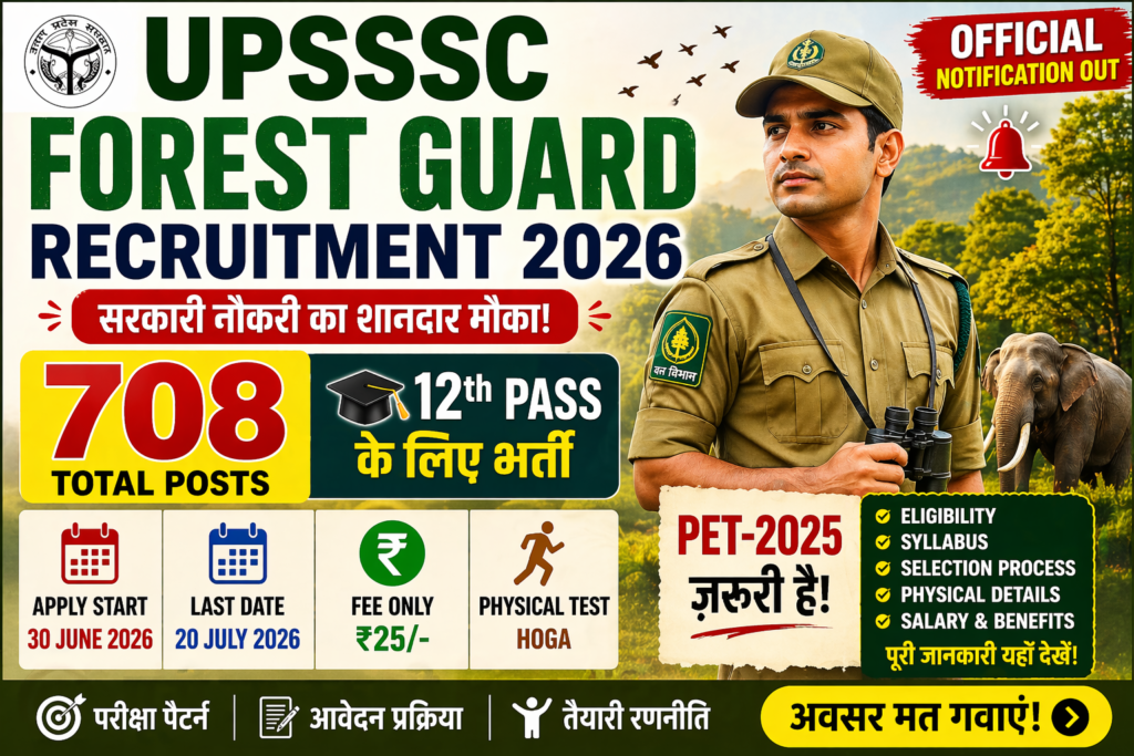 UPSSSC Forest Guard Recruitment 2026