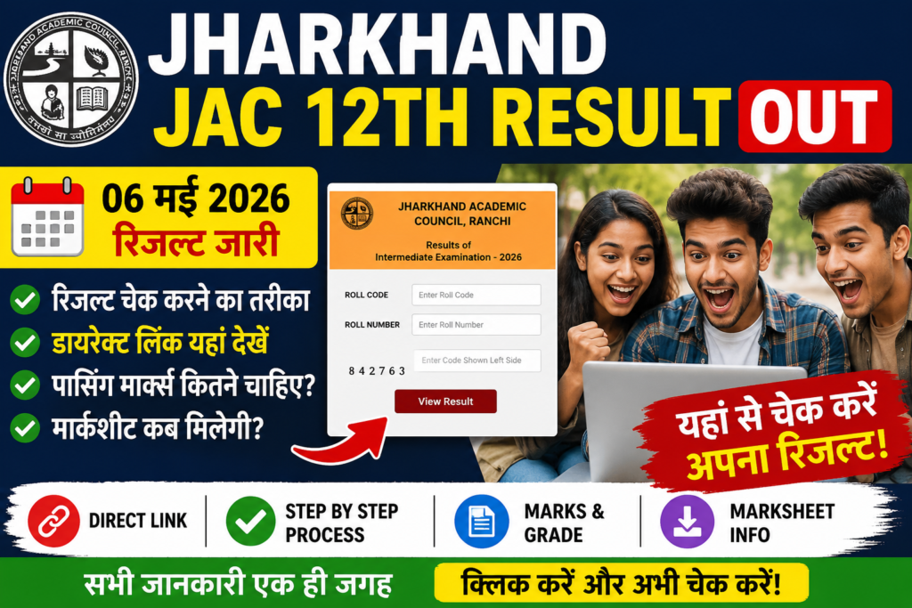 Jharkhand JAC 12th Result 2026