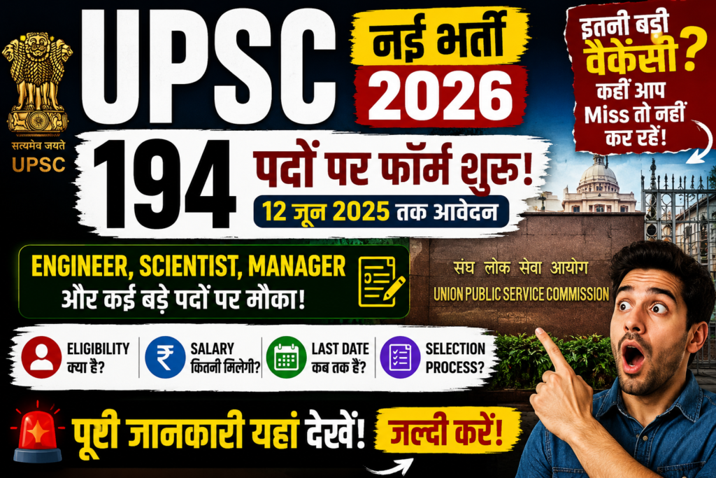 UPSC Recruitment 2026